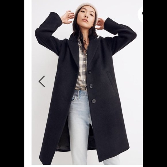 Madewell Jackets & Blazers - Madewell Bergen Cocoon Coat in Black